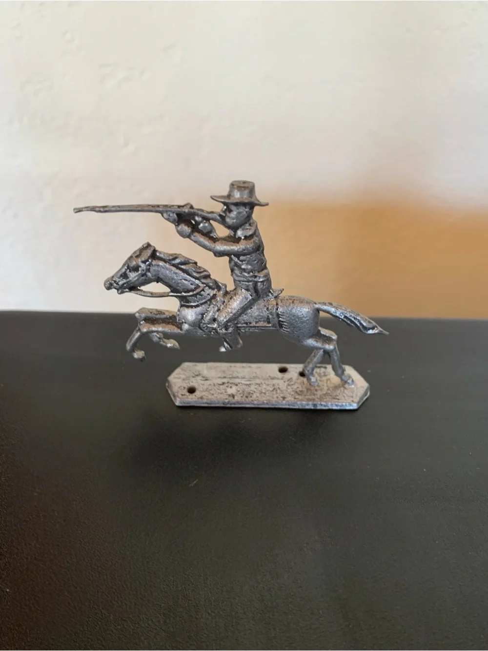 Vintage Cast Metal Cavalry Toy Soldiers - Set of 3 Miniature Cavalry Soldiers
